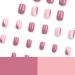 SINLOV Medium Square Fake Nails Pink Nude French False Nail Glossy Full Cover False Nails Press on Nails for Women and Girls - Buy Online on GoSupps.com