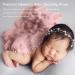 Spokki 2PCS Baby Props Photography Wrap Kit - Handmade Pearl Wrap Blanket with Headband | Newborn Outfits for Photography - Pink | 35.5 X 67 inch - Buy Online on GoSupps.com