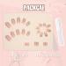 24pcs Short Square False French Tip False Nails Stick on Nails Glitter Press on Nails Removable Glue - on Fake Nails Acrylic Full Cover Nails Women Girls Nail Art Accessories (Flash Pink Diamond) - Buy Online on GoSupps.com