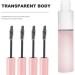 10pcs Mascara Empty Tube Clear Lash Mascara Refillable Tubes Diy Lips Lotion Plastic Travel Pink - Buy Online on GoSupps.com