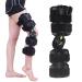 Hinged Knee Brace Knee Immobilizer Knee Braces Adjustable Knee Orthosis Adjustable Hinged Knee Easy to Wear Knee Support Stabilizer Hinged Knee Orthosis Knee Braces Leg and Foot