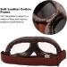 Peicees Trapper Aviator Hat and Goggles Set - Camel Hat with Fur Ear Flap and Cooper Frame/Clear Lens - Buy Online on GoSupps.com