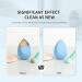 Shop Docolor Silicone Makeup Brush Cleaner Mat - Large Shell Shape Portable Tool for Effortless Brush Cleaning | Best Makeup Brush Cleaner in Blue - Buy Online on GoSupps.com