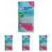Tepe interdental brushes Original - easy cleaning of the interdental spaces - 1 x 8 upring brushes - diameter 0.4 mm - pink (pack with 4)
