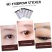 CRILSTYLEO 4pcs Eyebrow Stickers Eyebrow Tool Eyebrow Transfer Stickers False Eyebrows Cosmetics Artificial Eyebrow Imitation Eyebrow 6d Hair-like Eyebrows Stickers Eyebrow Stencils - Buy Online on GoSupps.com