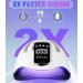 Zawaer UV LED Nail Lamp 280W - Professional Fast Nail Dryer with 66 Lamps, 4 Timer Settings, LCD Display - For Gel Polish Curing at Home - Buy Online on GoSupps.com
