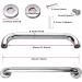 Harrianna 2 Pack Shower Grab Bar Chrome Stainless Steel Bathroom Grab Bar Shower Handle Bath Handle Grab Bars Senior for Bathroom - Handicap Elderly Injury Senior Assist Bath Handle(12 Inch) 12inch - Buy Online on GoSupps.com