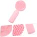 POPETPOP Silicone Face Brush Pore Scrubber Hand Scrubber Silicone Face Exfoliator Face Scrub Brush Facial Brush Face Scruber Facial Scrubber Cleansing Brush Pink Silica Gel Double Sided 3d 11x5cm Pink - Buy Online on GoSupps.com
