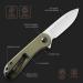 CIVIVI Elementum Folding Pocket Knife - 2.96 D2 Satin Blade, Green G-10 Handles (C907E) - Buy Online on GoSupps.com