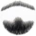 Remeehi Hand-Made Black Goatee Men's Beard Fake Facial Mustache Costume - Human Hair Lace Pretend Gu - Buy Online on GoSupps.com