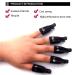 Nail Polish Remover Clips Set - 10 Pcs UV Manicure Soak with Cuticle Cutter Trimmer | Gel Polish Removal Tool - Black - Buy Online on GoSupps.com