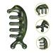Shop Ladiente Jade Massage Comb - GUA-SHA Scalp & Hair Massage Device for Curly Hair - Meridian Stimulation - 11.50x4.50x1.50cm Green - Buy Online on GoSupps.com