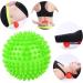 9cm Green Massage Ball - Spiky Roller for Myofascial Relaxation & Stress Relief | Fitness Exercise Tool - Buy Online on GoSupps.com