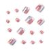 Square Short Full Cover Fake Toenails 3 Pack (72 PCS) - French Leopard Glitter Pink Purple Toe Nails Set with Glue, File, and Stickers - Perfect for Women, Teens, Girls - 007.Fr - Buy Online on GoSupps.com