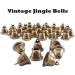 Vintage Bronze Jingle Bells 35Pcs - Christmas Tree Ornaments & Dog Doorbell - Wind Chimes Making Crafts - Buy Online on GoSupps.com