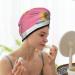 Funny Cat Hair Towel Wrap - Quick Drying Hair Turban with Button | Perfect for Smooth Speedy Hair Drying - Buy Online on GoSupps.com