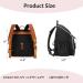 Loradi Large Capacity Diaper Bag Backpack with Stroller Clips | Water-Repellent Anti-Theft Travel Backpack - Dark Brown - Buy Online on GoSupps.com