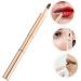 DRESSOOS Portable Lip Brush Lip Scrubber Brush Lip Scruber Lipstick Lip Gloss Brush Lip Gloss Applicator Tricolor Makeup Tools Lip Makeup Beauty Tools Makeup Brush Artificial Fiber 13.40X0.90X0.90CM Golden - Buy Online on GoSupps.com