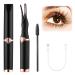Heated Eyelash Curler Mini Electric Eyelash Curler Portable Makeup Electric Eyelash Curling USB Rechargeable Finalize Eyelash Tool Beauty Tools for Women (Black)