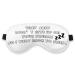 Kdqua Funny Don't Give Up On Your Dreams So I Went Back to Sleep Eye Mask for Women Men Kids Humor Inspirational Sign Silk Blackout Eye Mask for Sleeping Adjustable Straps Lightweight Sleep Mask