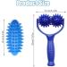 Premium Blue Massage Ball & Roller with Handles - Self-Massage for Foot Leg & Back Relief - Buy Online on GoSupps.com
