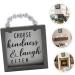 Alipis Office Sign 2pcs Often Kindness& Ornament Rustic Doorplate Block Beaded Farmhouse Bead Hanger- Christmas Wood 14.5X11.5X1.5CMx2pcs Assorted Color 4x2pcs - Buy Online on GoSupps.com