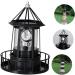 2pcs Solar Rotating Light Outdoor Lighthouse Exterior Solar Powered Lights Retro Decor Towers Statue Lights Rotating Landscape Light Solar Lighthouse Yard Solar Lighthouse Lantern (Black) - Buy Online on GoSupps.com