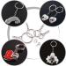 Swpeet 300Pcs Key Chain Rings Kit - Jewelry Findings Making Set with Keychain Rings, Jump Rings, Screw Eye Pins - 35 to 65 Sizes - Silver - Buy Online on GoSupps.com
