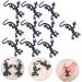 Toyvian 10pcs Halloween Gecko Toys - Mini Black Simulation Gecko Decorations for Halloween & April Fools - 3.5x8cm String Toys - Buy Online on GoSupps.com