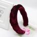 LEBENSWERT Velvet Braided Headband for Women - Vintage Wide Hairband in Wine Red | Traditional Fashion Accessories - Buy Online on GoSupps.com