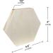 6 Pack 4x4.6 in Hexagon Unfinished Wood Canvas Boards for Painting and Crafts - Buy Online on GoSupps.com
