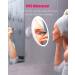 EASEHOLD 7X Magnifying Makeup Mirror - Rechargeable, 3 Color Light, Suction Cup & Wall Mounted, Touch Control, 360 Rotation - Portable Vanity Mirror - Buy Online on GoSupps.com