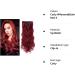 Silk-co Long Curly Wavy Clip in Hair Extension 24 Maroon&Dark Red - 8 Pcs Full Head, Synthetic Heat Resistant, 18 Clips - #Maroon&Dark Red - Buy Online on GoSupps.com