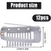 12pcs Wig Clip with Safety Pins - Invisible Strong Hair Extension Snap Clips for Secure Wig - Silver Hair Accessories for Girls and Women - Buy Online on GoSupps.com
