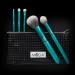 MODA Royal & Langnickel 6pc Makeup Brush Set - Full Size Includes Powder Contour & Eye Brushes Emerald Pouch International Shipping - Buy Online on GoSupps.com
