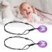 Buy 2Pcs Sensory Chew Necklace for Toddlers | Silicone Teething Relief Toy - Purple - Buy Online on GoSupps.com