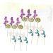 Gadpiparty 24pcs Wedding Decoration Princess Decorations Shell Decor Birthday Cake Picks Cupcake Toppers Mermaid Birthday Party Sea-themed Themed Cake Topper Mermaid Cake Topper Plug-in Food As Shown M - Buy Online on GoSupps.com