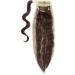 20 Inch Real Long Corn Wave Ponytail Clip in Hair Extensions - Dark Brown & Bleach Blonde - Buy Online on GoSupps.com