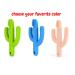 Children's Toothbrush & Cooling Teething Toy | Baby Silicone Cactus Bite Ring - Large Pink Teether for First Teeth - Buy Online on GoSupps.com