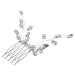 Angoily Small Side Comb Tiara Hair Accessories Hair Comb Hair Side Comb Rhinestone Hair Decoration Bride Wedding Rhinestones Grab The Drill