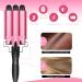 Shop 2021 Hair Curling Iron - 3 Barrel Ceramic Tourmaline Wand | Dual Voltage Crimper for Women & Girls - Perfect Hair Styling Tool - Buy Online on GoSupps.com