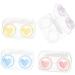 Solustre 12-Piece Contact Lens Organizer & Makeup Container Set | Compact Cosmetic Lens Etui with Small Mirror - Buy Online on GoSupps.com