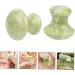 Mikinona 2pcs Neck Massager Tool Face Massager Eye Massager Eye Face Beauty Massagers Roller Rose Quartz Jade - Buy Online on GoSupps.com