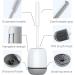 3 Pack Toilet Brush and Holder Set with Silicone Bristles - Gray Bathroom Accessories - Buy Online on GoSupps.com