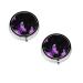 (Butterfly Purple) Round Pill Box 3 Compartment Pill Box Mini Decorative Pocket Purse Portable Travel Medicine Tablet Vitamin Holder Organizer Pill Case