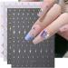 rumoe 9Pcs Colorful Stars Nail Art Stickers Decals Self-Adhesive Silver Nail Supplies Nail Art Design Decoration Accessories - Buy Online on GoSupps.com