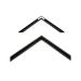 Nielsen Bainbridge Undici Profile 11 Do-It-Yourself Aluminum Metal Frame Section Kit w/ 2 Moulding Pieces Plus Hardware for Artwork, Photos and Posters, 10 Inch, Matte Black