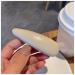 Hair Clips PU Leather Hair Clip Sponge Padded Barrette Solid Thick Hairpin Women Hair Snap Korean Style Headwear Blue Hair Clips (Size : Milk white 2)