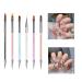 SunshineFace 6pcs Nail Pen Set | Double Head Nail Art Brush & Sponge Tool for Perfect Nail Designs - Buy Online on GoSupps.com