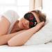Black White and Red Roses Print Soft Eye Mask for Sleep Mask Sleep Eye Mask for Women Men Sleeping Sleeping Travel